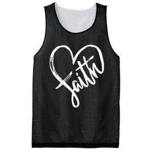 Jesus Faith Heart Christian Graphic Tees Mesh Reversible Basketball Jersey Tank