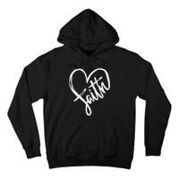 Jesus Faith Heart Christian Graphic Tees Tall Hoodie