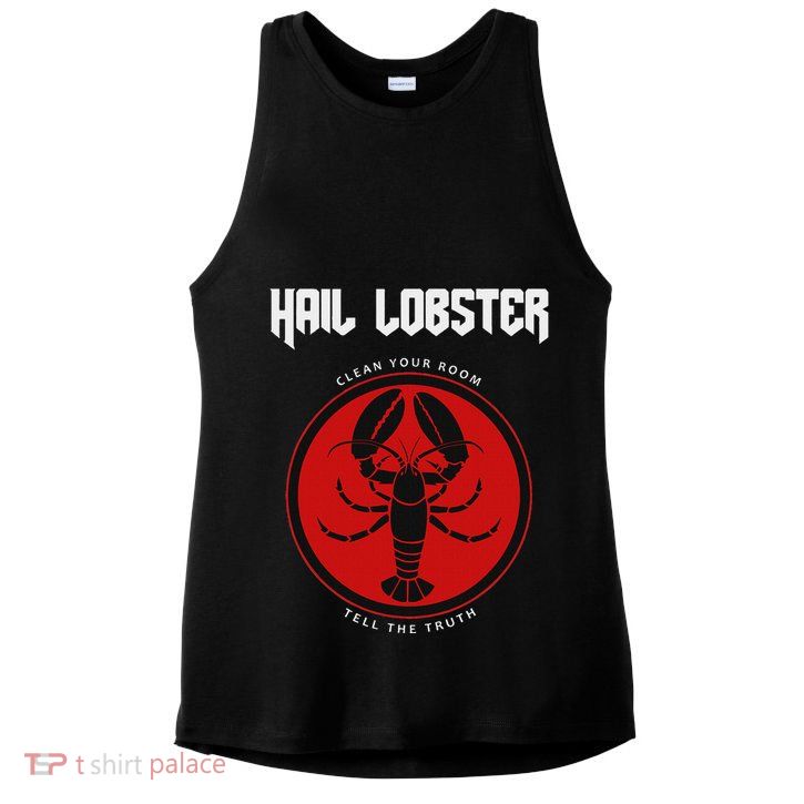 Jp Fan Hail Lobster S Adults Black Cotton 100 Ladies PosiCharge Tri-Blend Wicking Tank