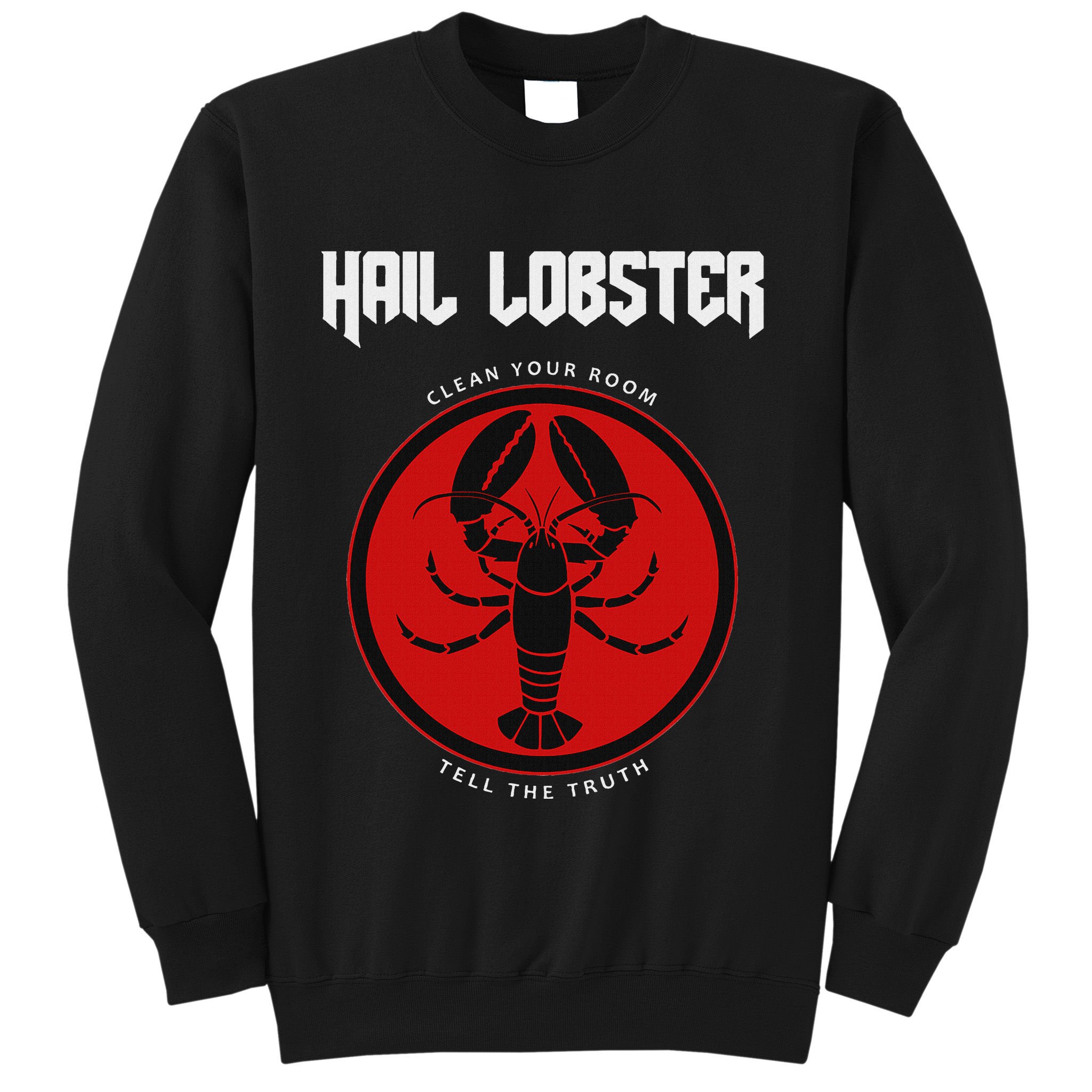 Jp Fan Hail Lobster S Adults Black Cotton 100 Sweatshirt