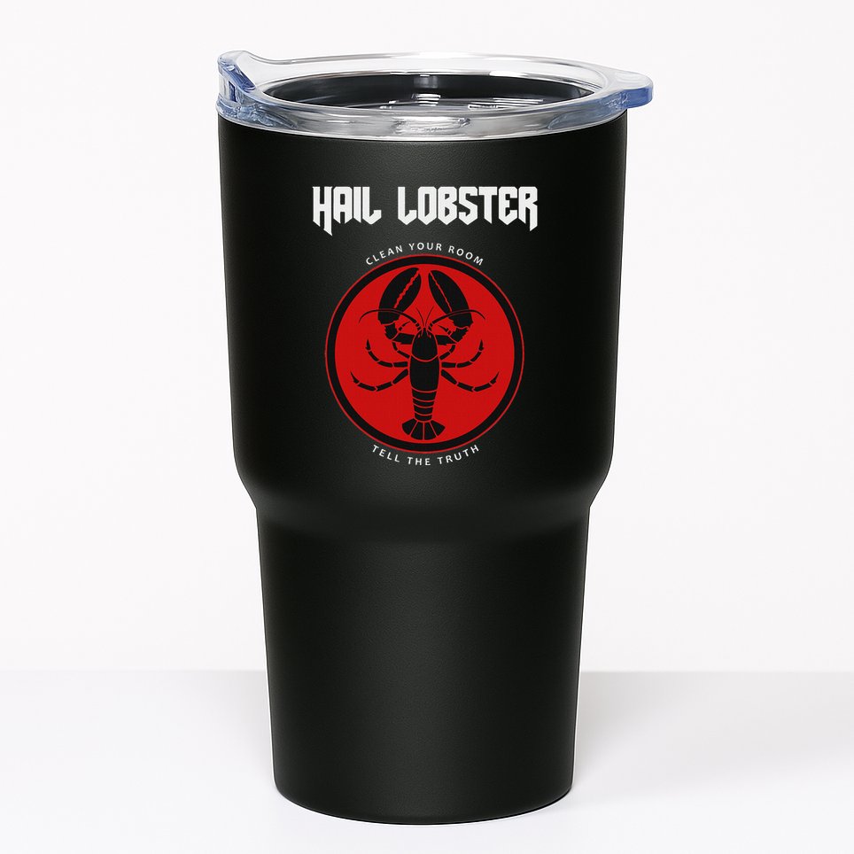 Jp Fan Hail Lobster S Adults Black Cotton 100 Tumbler