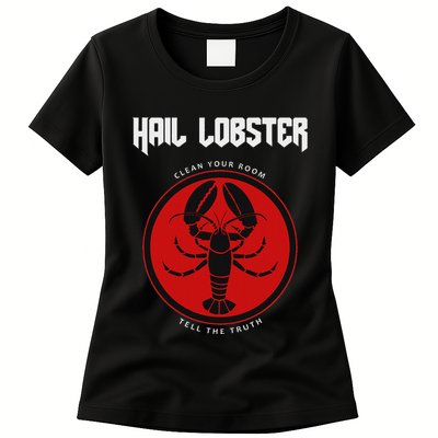 Jp Fan Hail Lobster S Adults Black Cotton 100 Womens T-Shirt