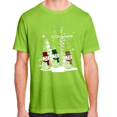 Jesus Faith Hope Love Snow Funny Merry Xmas For Christian Cute Gift Adult ChromaSoft Performance T-Shirt