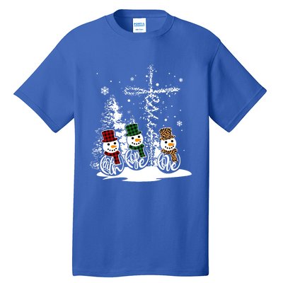 Jesus Faith Hope Love Snow Funny Merry Xmas For Christian Cute Gift Tall T-Shirt