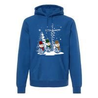 Jesus Faith Hope Love Snow Funny Merry Xmas For Christian Cute Gift Premium Hoodie