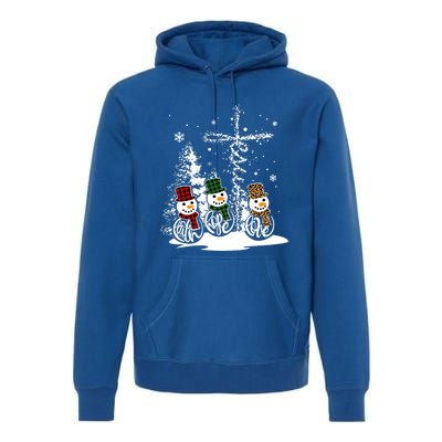 Jesus Faith Hope Love Snow Funny Merry Xmas For Christian Cute Gift Premium Hoodie