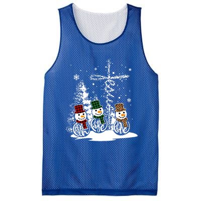 Jesus Faith Hope Love Snow Funny Merry Xmas For Christian Cute Gift Mesh Reversible Basketball Jersey Tank