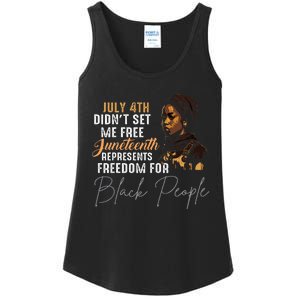 Juneteenth Freedom Historical Triumph Ladies Essential Tank