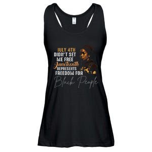 Juneteenth Freedom Historical Triumph Ladies Essential Flowy Tank