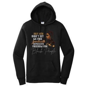 Juneteenth Freedom Historical Triumph Women's Pullover Hoodie