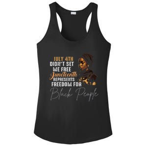 Juneteenth Freedom Historical Triumph Ladies PosiCharge Competitor Racerback Tank