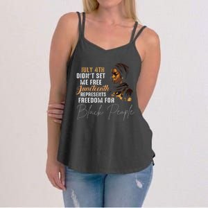 Juneteenth Freedom Historical Triumph Women's Strappy Tank