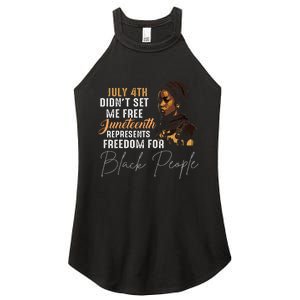 Juneteenth Freedom Historical Triumph Women's Perfect Tri Rocker Tank