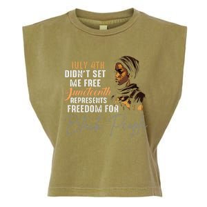 Juneteenth Freedom Historical Triumph Garment-Dyed Women's Muscle Tee