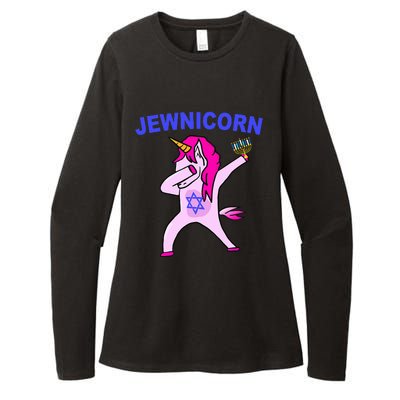 Jewnicorn Funny Hanukkah Hanukkah Pajamas Womens CVC Long Sleeve Shirt