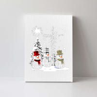 Jesus Faith Hope Love Snowman Funny Xmas For Christian Canvas