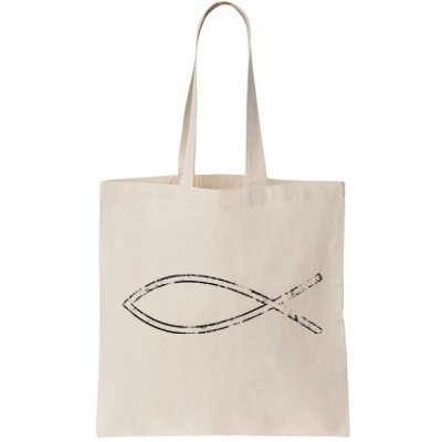 Jesus Fish Ichthys Ichthus Christian Faith Symbol Tote Bag