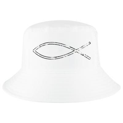 Jesus Fish Ichthys Ichthus Christian Faith Symbol Cool Comfort Performance Bucket Hat