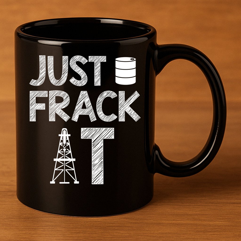 Just Frack It Funny Fracking Logo 11oz C Handle Ceramic Mug