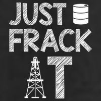 Just Frack It Funny Fracking Logo Golf Towel