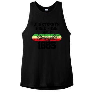 Junenth Free Ish Since 1865 Gift Ladies PosiCharge Tri-Blend Wicking Tank