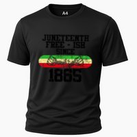 Junenth Free Ish Since 1865 Gift Cooling Performance Crew T-Shirt