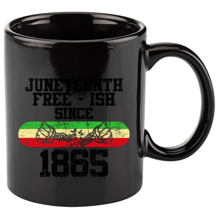 Junenth Free Ish Since 1865 Gift 11oz C Handle Ceramic Mug