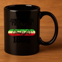 Junenth Free Ish Since 1865 Gift 11oz C Handle Ceramic Mug