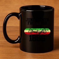 Junenth Free Ish Since 1865 Gift 11oz C Handle Ceramic Mug