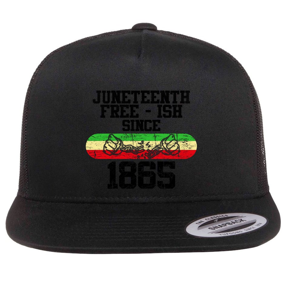 Junenth Free Ish Since 1865 Gift Flat Bill Trucker Hat