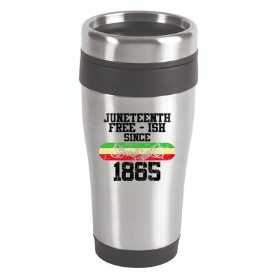 Junenth Free Ish Since 1865 Gift 16oz Travel Tumbler