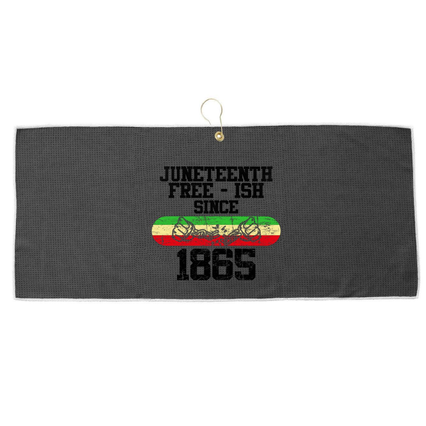 Junenth Free Ish Since 1865 Gift Large Microfiber Waffle Golf Towel