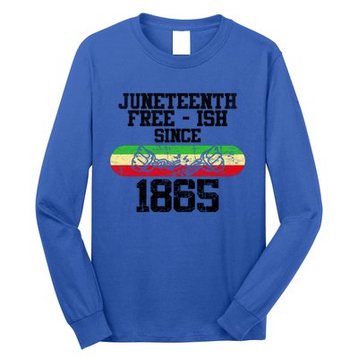 Junenth Free Ish Since 1865 Gift Long Sleeve Shirt