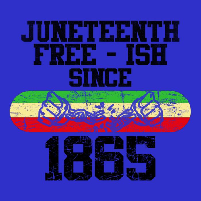Junenth Free Ish Since 1865 Gift V-Neck T-Shirt