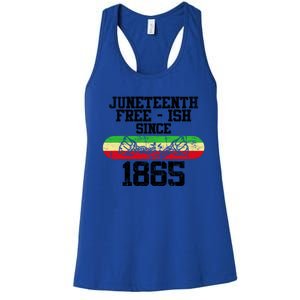 Junenth Free Ish Since 1865 Gift Women's Racerback Tank