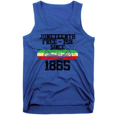 Junenth Free Ish Since 1865 Gift Tank Top