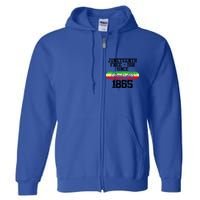 Junenth Free Ish Since 1865 Gift Full Zip Hoodie