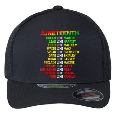 Juneteenth Free Ish Since 1865 Dream Like Martin Flexfit Unipanel Trucker Cap