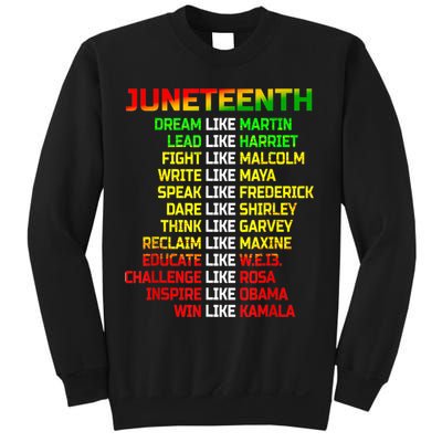 Juneteenth Free Ish Since 1865 Dream Like Martin Sweatshirt