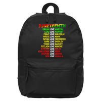 Juneteenth Free Ish Since 1865 Dream Like Martin 16 in Basic Backpack