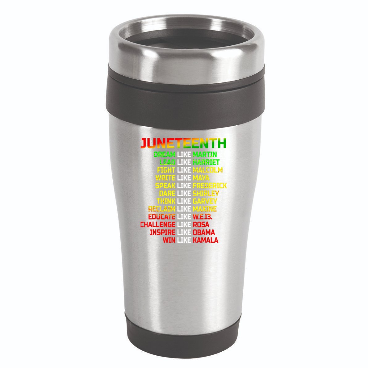 Juneteenth Free Ish Since 1865 Dream Like Martin 16oz Travel Tumbler