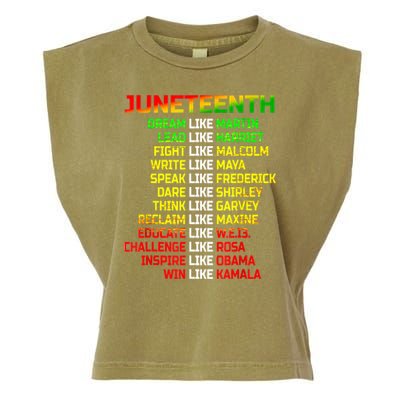Juneteenth Free Ish Since 1865 Dream Like Martin Garment-Dyed Women's Muscle Tee