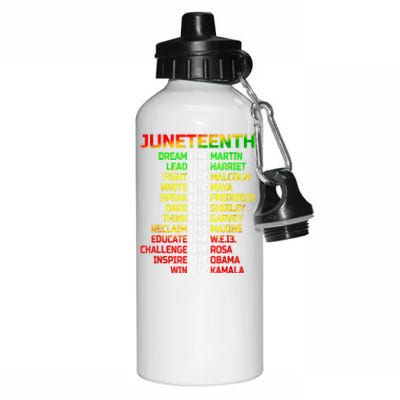 Juneteenth Free Ish Since 1865 Dream Like Martin Aluminum Water Bottle