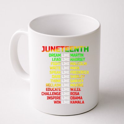 Juneteenth Free Ish Since 1865 Dream Like Martin Coffee Mug