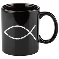 Jesus Fish Ichthy Ichthus Emblem Christian Faith Symbol 11oz C Handle Ceramic Mug