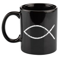 Jesus Fish Ichthy Ichthus Emblem Christian Faith Symbol 11oz C Handle Ceramic Mug