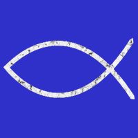 Jesus Fish Ichthy Ichthus Emblem Christian Faith Symbol Zip Tote Bag