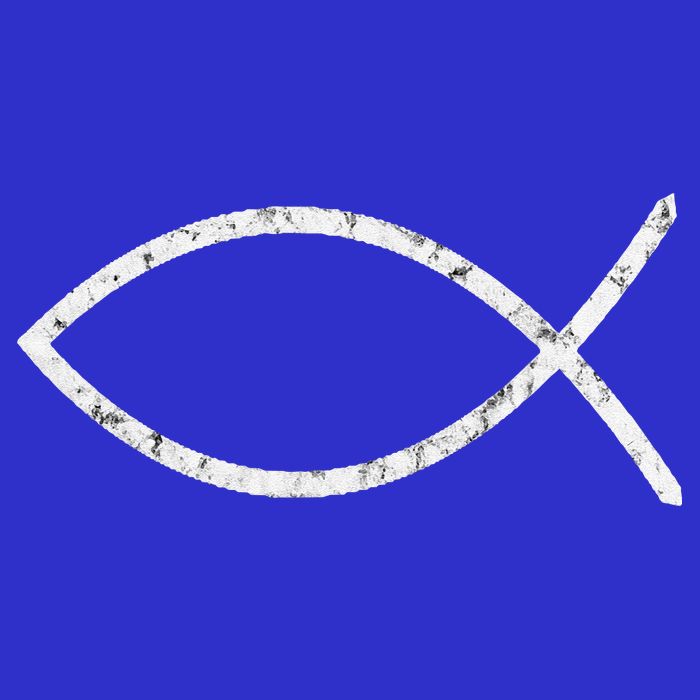 Jesus Fish Ichthy Ichthus Emblem Christian Faith Symbol Zip Tote Bag