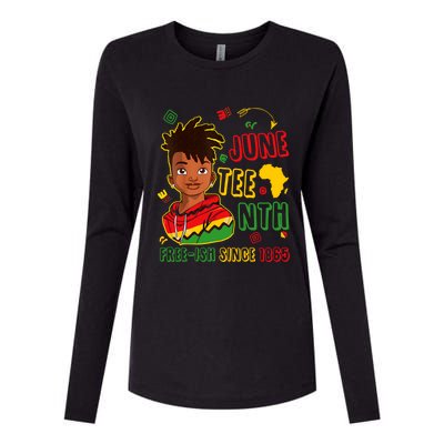 Juneteenth Free Ish Since 1865 African Black Freedom Gift Womens Cotton Relaxed Long Sleeve T-Shirt