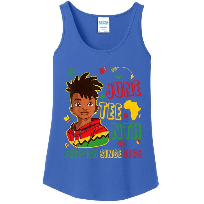 Juneteenth Free Ish Since 1865 African Black Freedom Gift Ladies Essential Tank